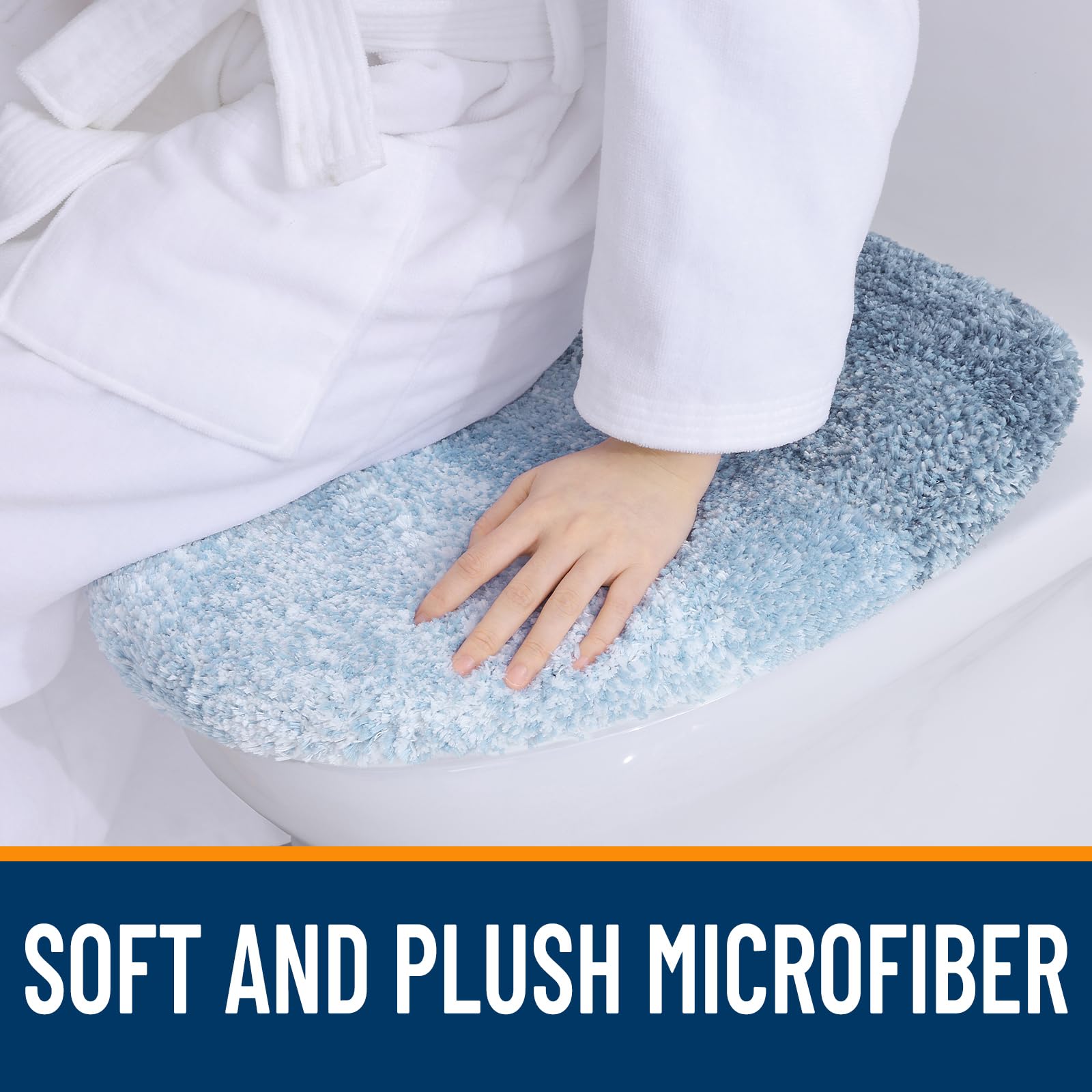 OLANLY gros plan sur la microfibre moelleuse montrant douceur et densité