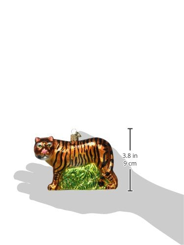 Old World Christmas tigre dans son emballage protecteur prêt à offrir
