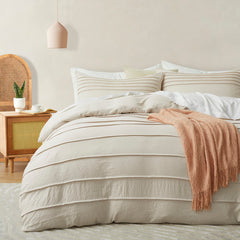 Oli Anderson housse de couette beige face avant apportant style et élégance