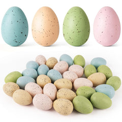 OLIKER œufs face du lot montrant couleurs pastel et utilité décorative
