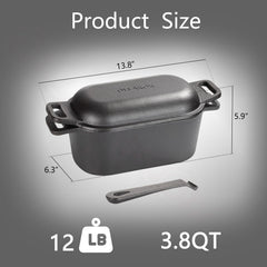 OLLAKOK gros plan surface pré-assaisonnée offrant une cuisson antiadhésive