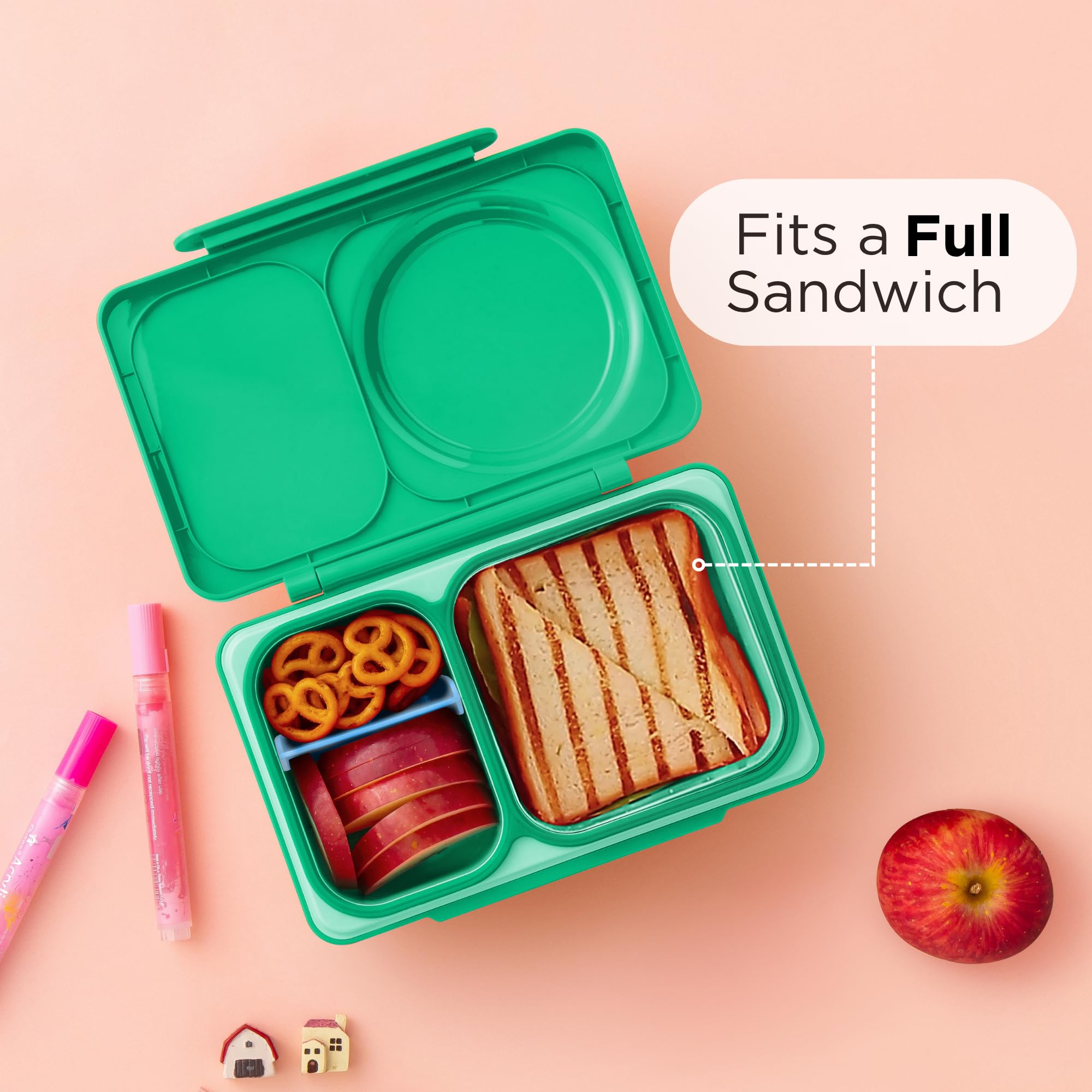 Omie OmieBox UP dans sac d’école soulignant transport facile