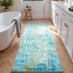 Ompaa tapis posé dans un couloir pour visualiser la longueur 2x6