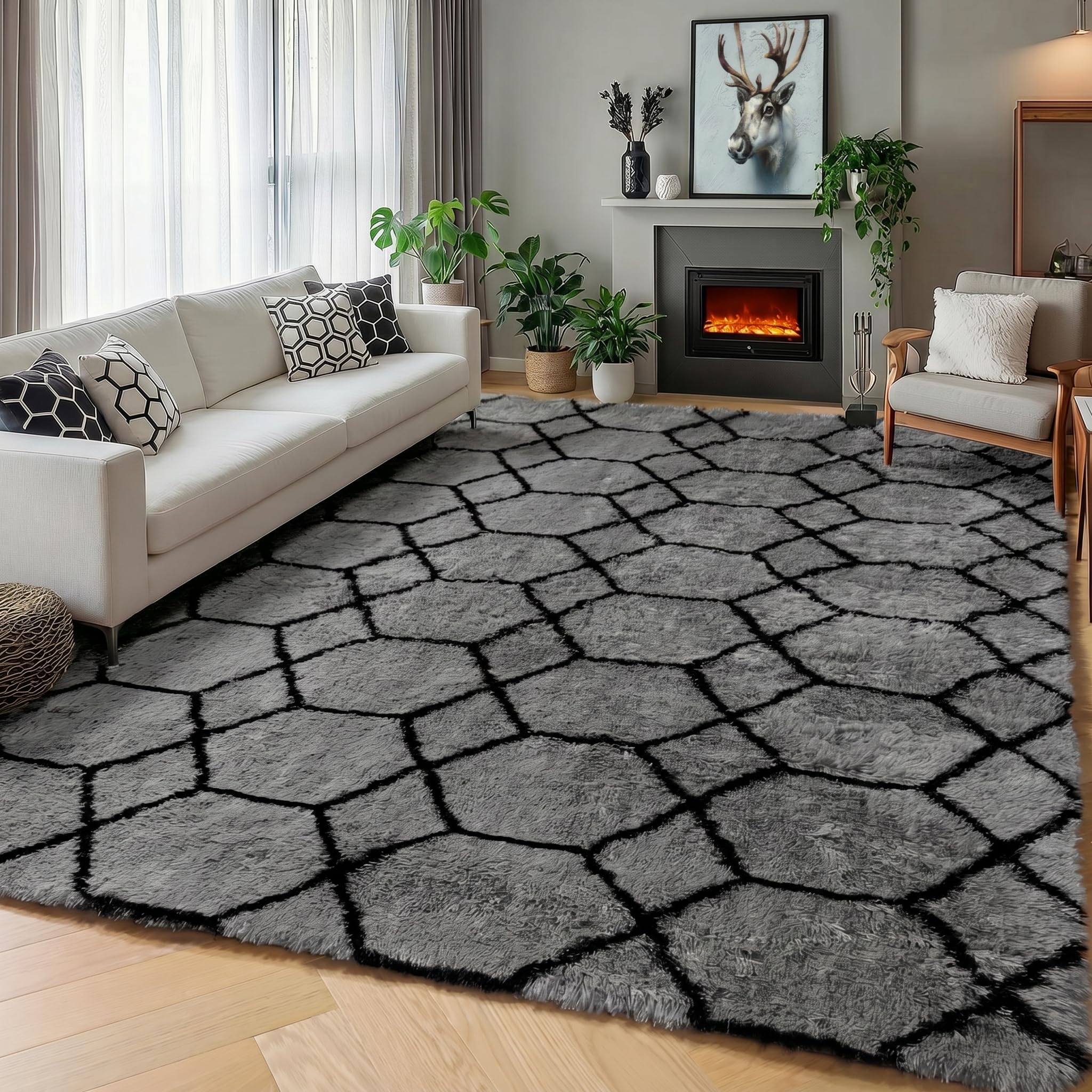 ONASAR motif géométrique en gros plan, offre style contemporain