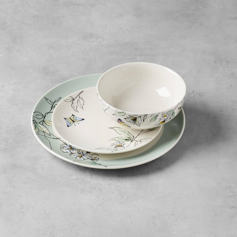 Oneida Botanica table mise en scène lifestyle créant ambiance naturelle