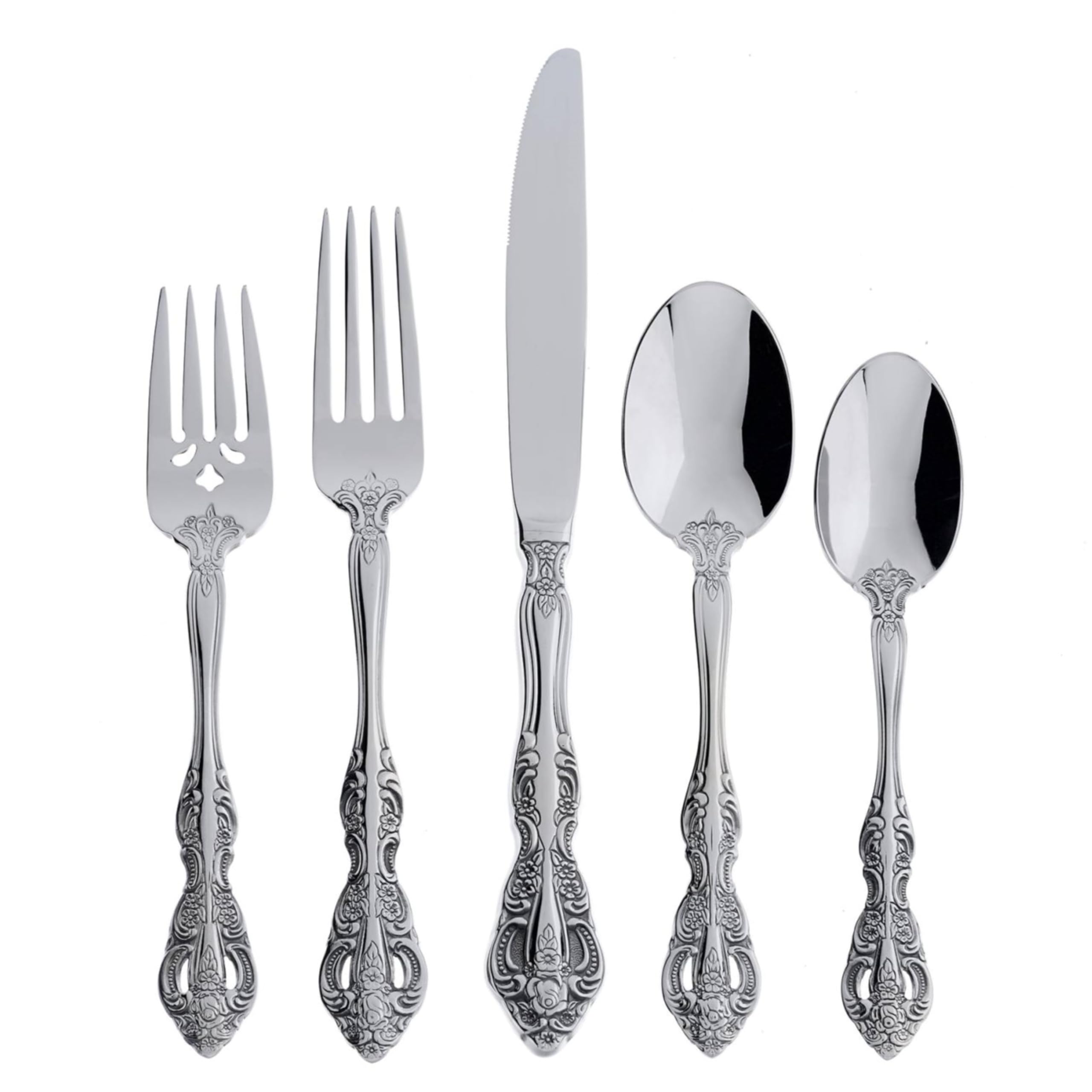 Oneida Michelangelo face ensemble 20 pièces, présentation élégante pour table