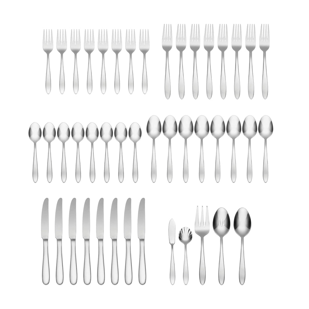 Oneida Mooncrest set posé sur table montrant coordination et style