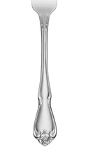 Oneida True Rose gros plan du motif rose et finition miroir brillante