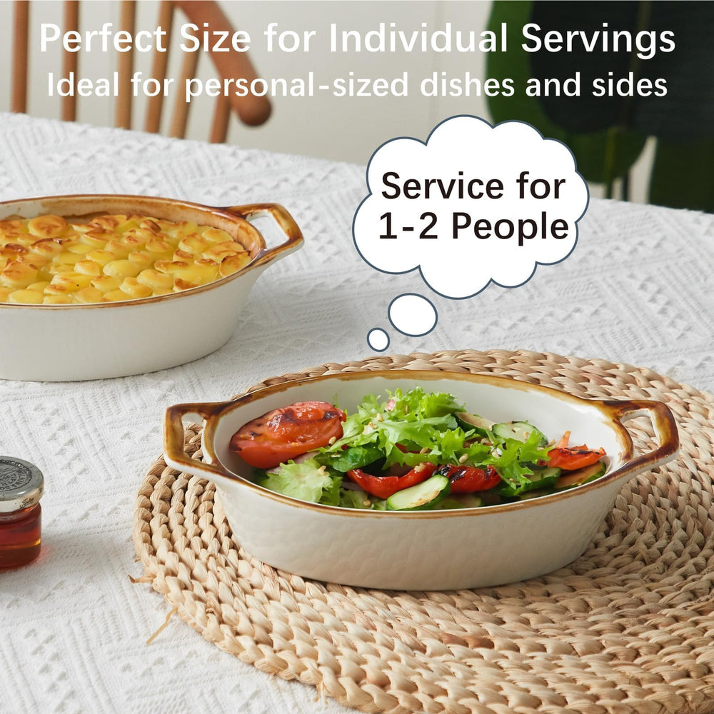 ONEMORE plat ovale sorti du four avec gratin doré démontrant performance de cuisson