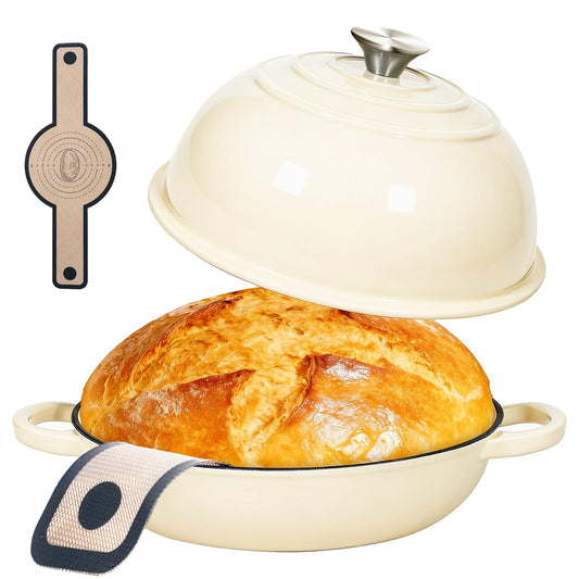 ONKO cocotte 6QT vue face montrant design durable et cuisson homogène
