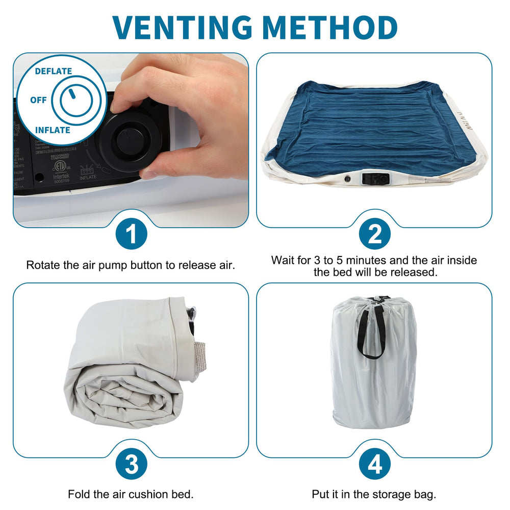 ooiloln sac de transport compact contenant le matelas pour rangement et portabilité