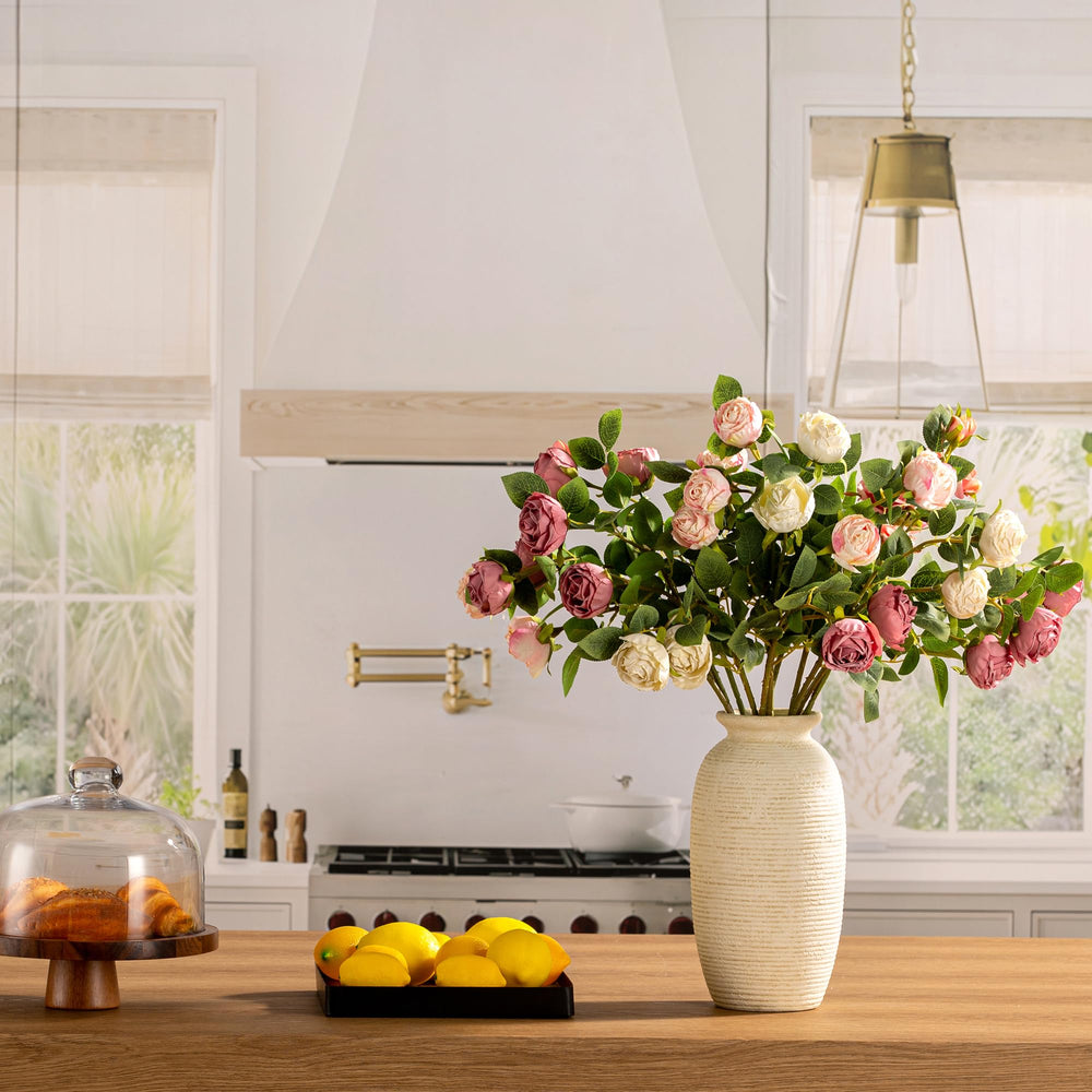 ooit vase avec pampas montrant compatibilité avec tiges longues décoratives