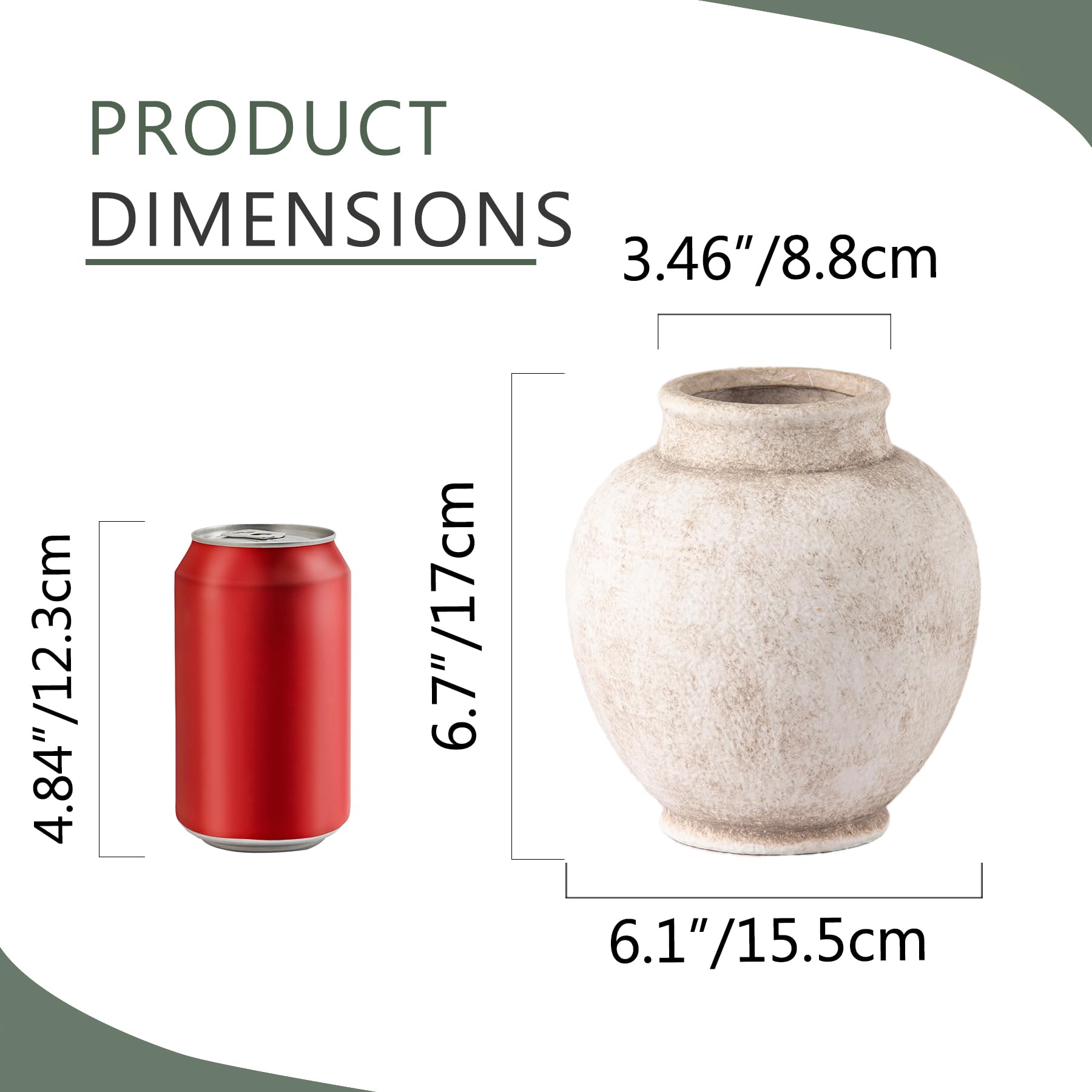 ooit vase motif peinture main mettant en valeur texture unique décorative