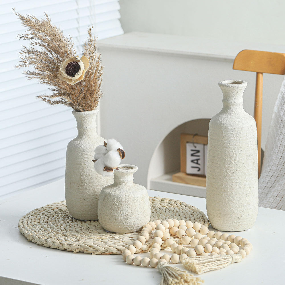 ooit vase moyen avec fleurs séchées créant décor bohème naturel
