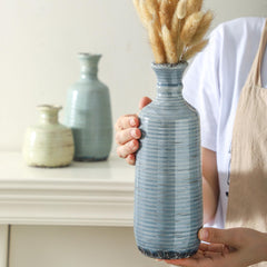 ooit vase moyen décoré de pampas, ajoute style bohème naturel