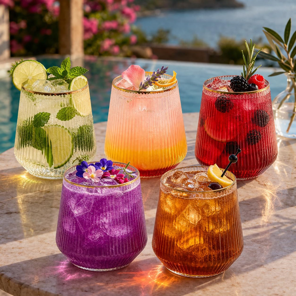 Oojami verre en usage pour cocktail pratique et chic