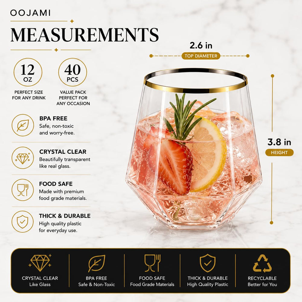 Oojami verres en usage lors d'une fête pour service pratique