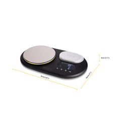 Ooni gros plan des plateaux en acier inox pour nettoyage facile