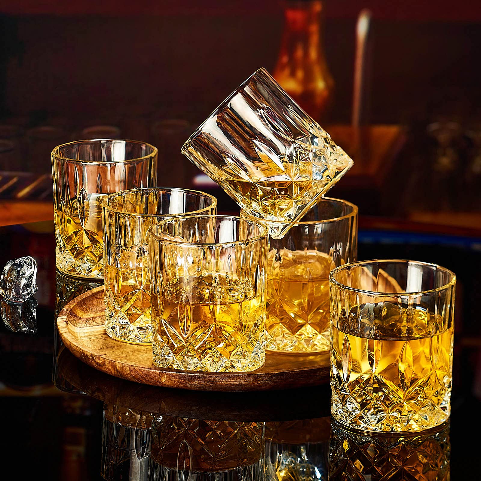 OPAYLY verre rempli avec glaçon oversize, conservation de la fraîcheur et service raffiné