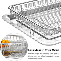OPENICE panier dans le four avec aliments pour cuisson uniforme
