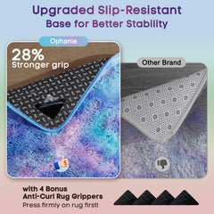 Ophanie tapis montrant proportion près d'une commode pour échelle