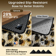 Ophanie tapis à l'échelle montrant taille 4x6 utile pour espace