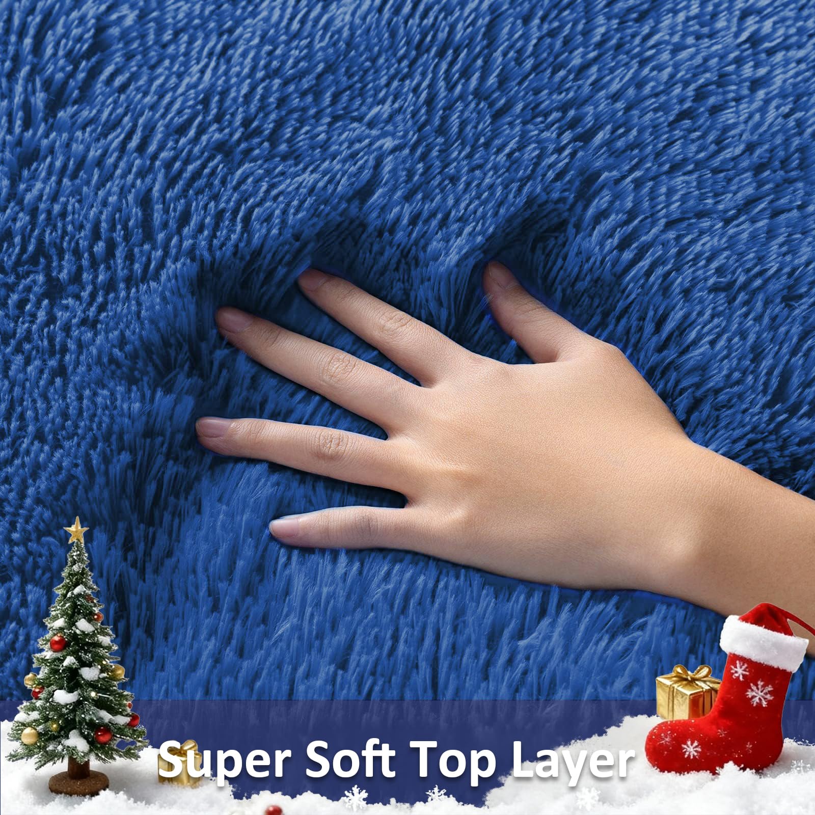 Ophanie gros plan texture shag montrant toucher doux et moelleux
