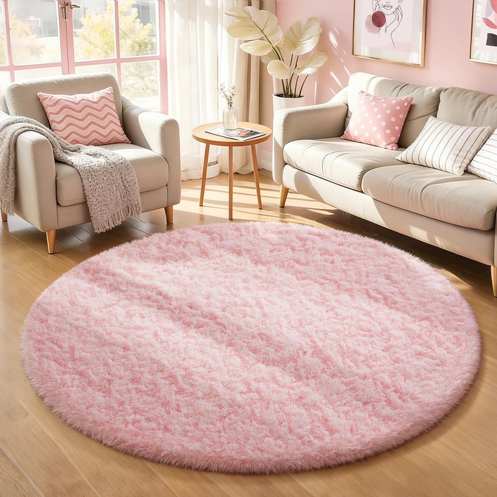 Ophanie tapis rond face avant apportant confort et esthétique