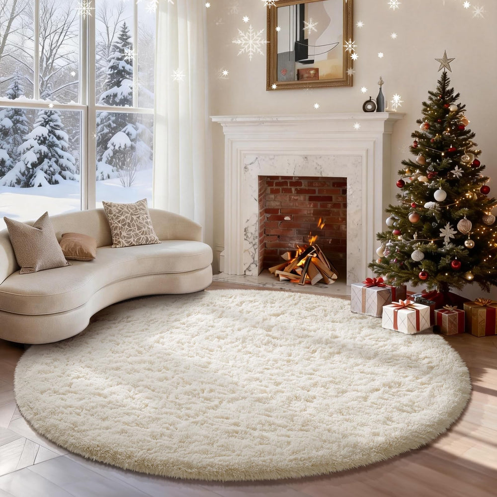 Ophanie tapis rond face avant crème apportant ambiance chaleureuse