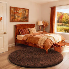 Tapis Ophanie face avant marron apportant confort visuel