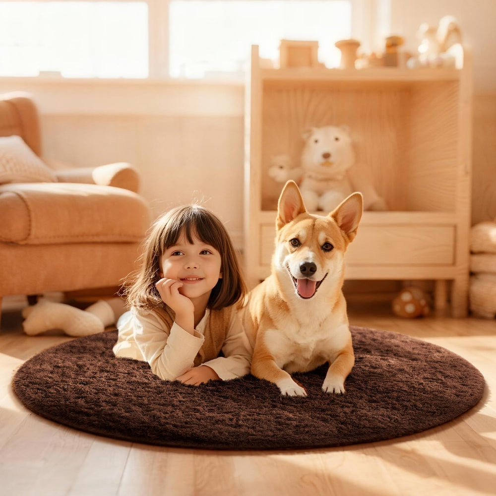 Tapis Ophanie dans chambre d'enfant créant coin de jeu confortable