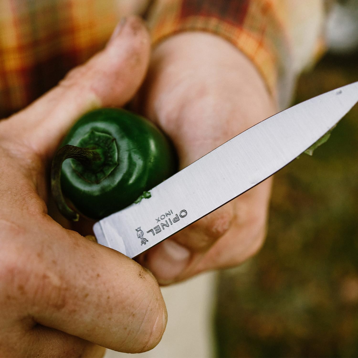 OPINEL emballage et étiquette du set montrant origine et matériaux