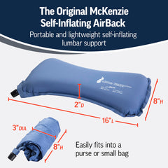 OPTP AirBack détail de la valve pour réglage rapide et gonflage personnalisé
