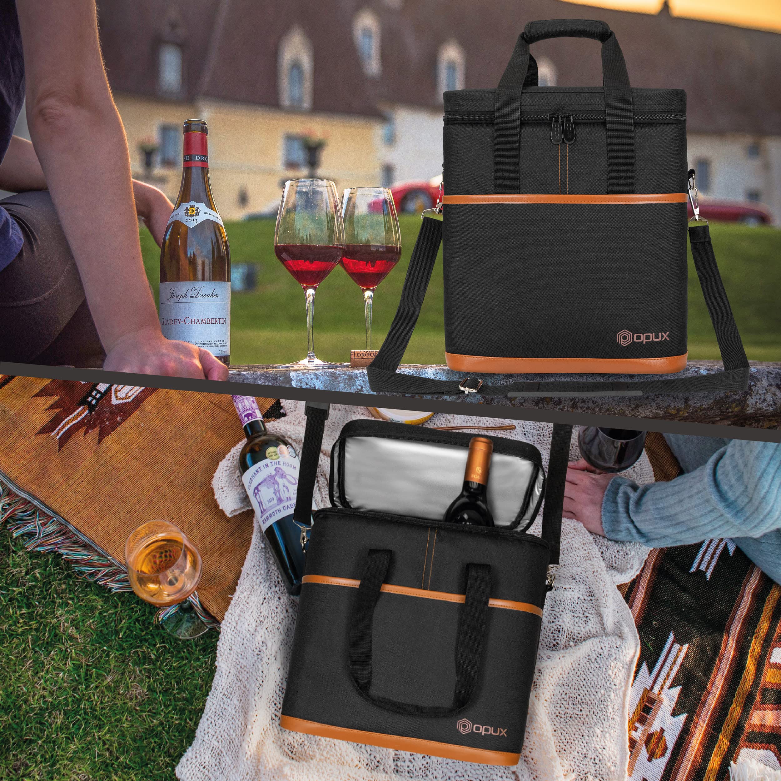 opux sac isotherme bandoulière réglable pour port personnalisé
