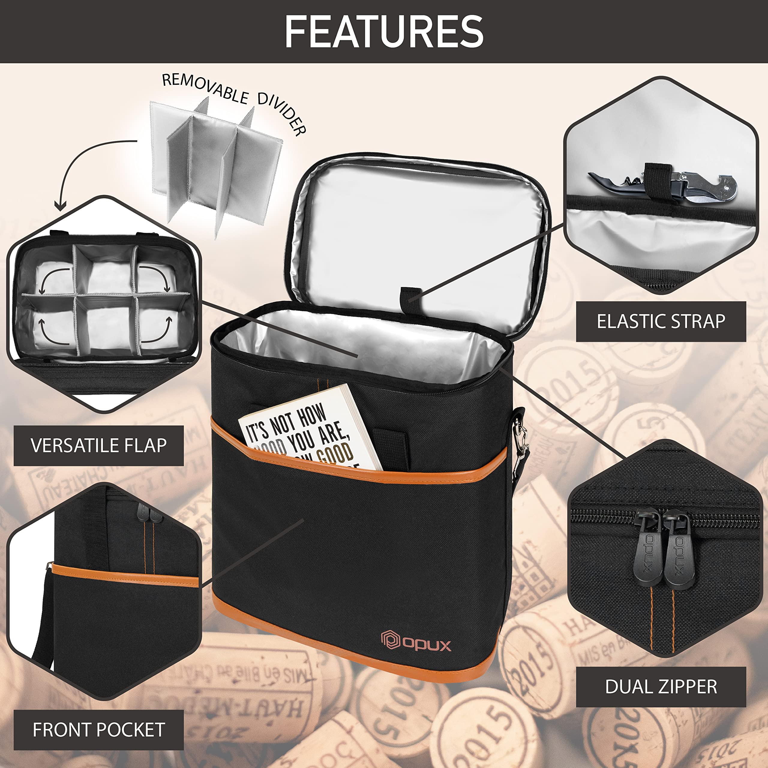 opux sac isotherme porté à l'épaule pour transport confortable