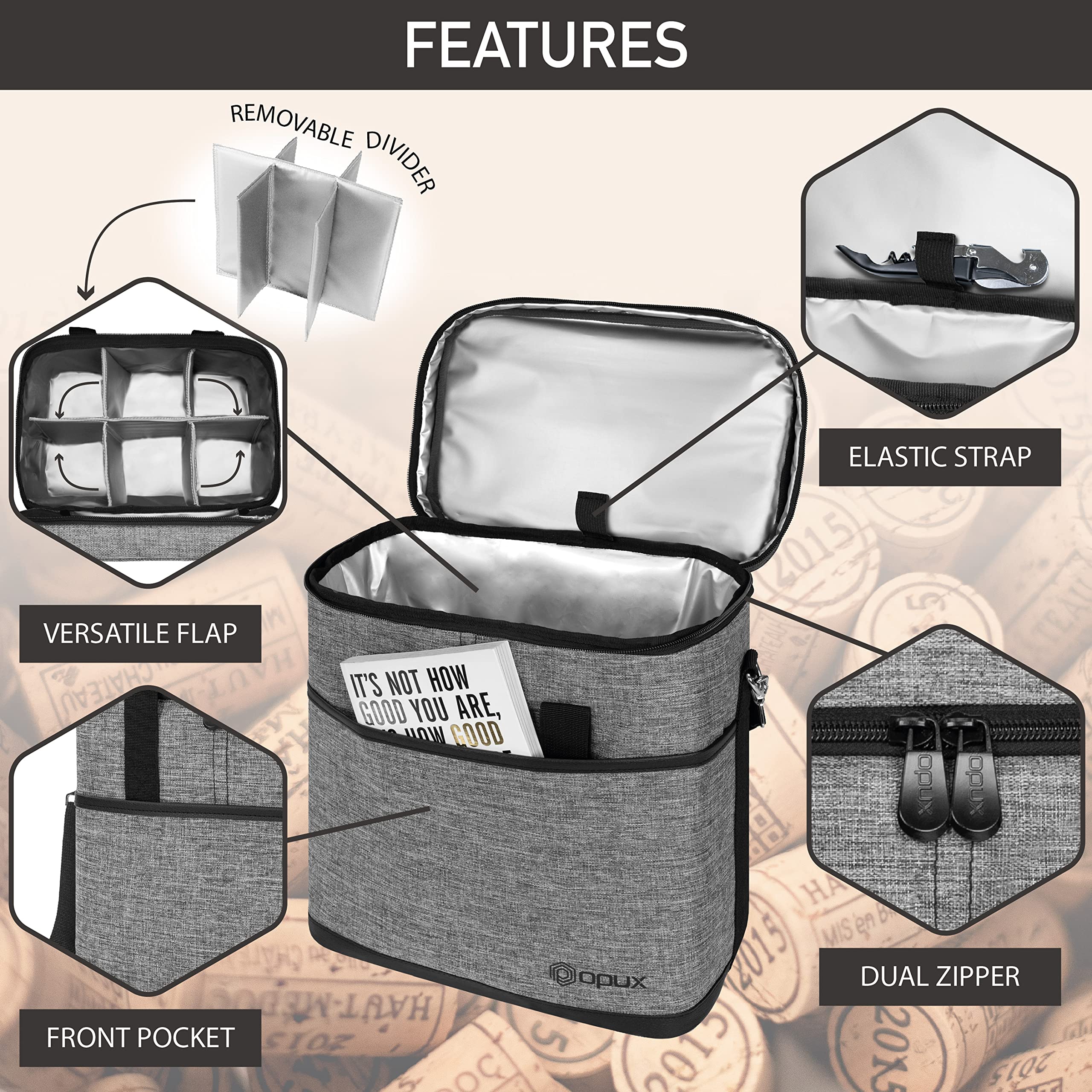 opux sac porté à l'épaule pour transport confortable en extérieur