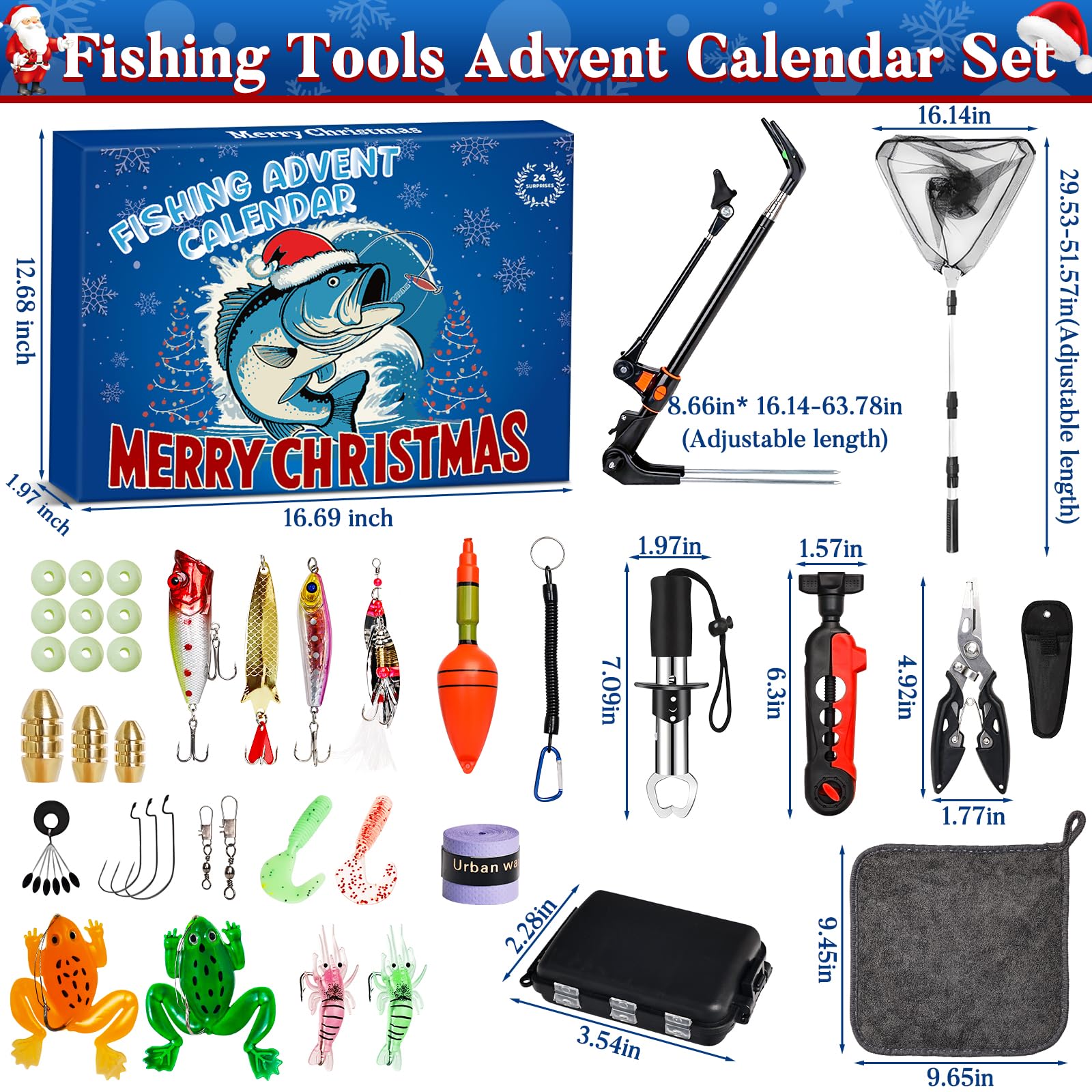 Oralaqua mise en scène Noël illustrant le cadeau parfait pour les pêcheurs