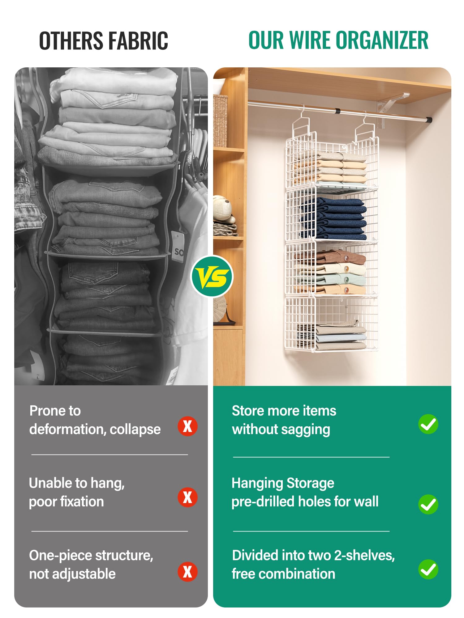 Orapoke détail des crochets et accessoires montrant installation facile