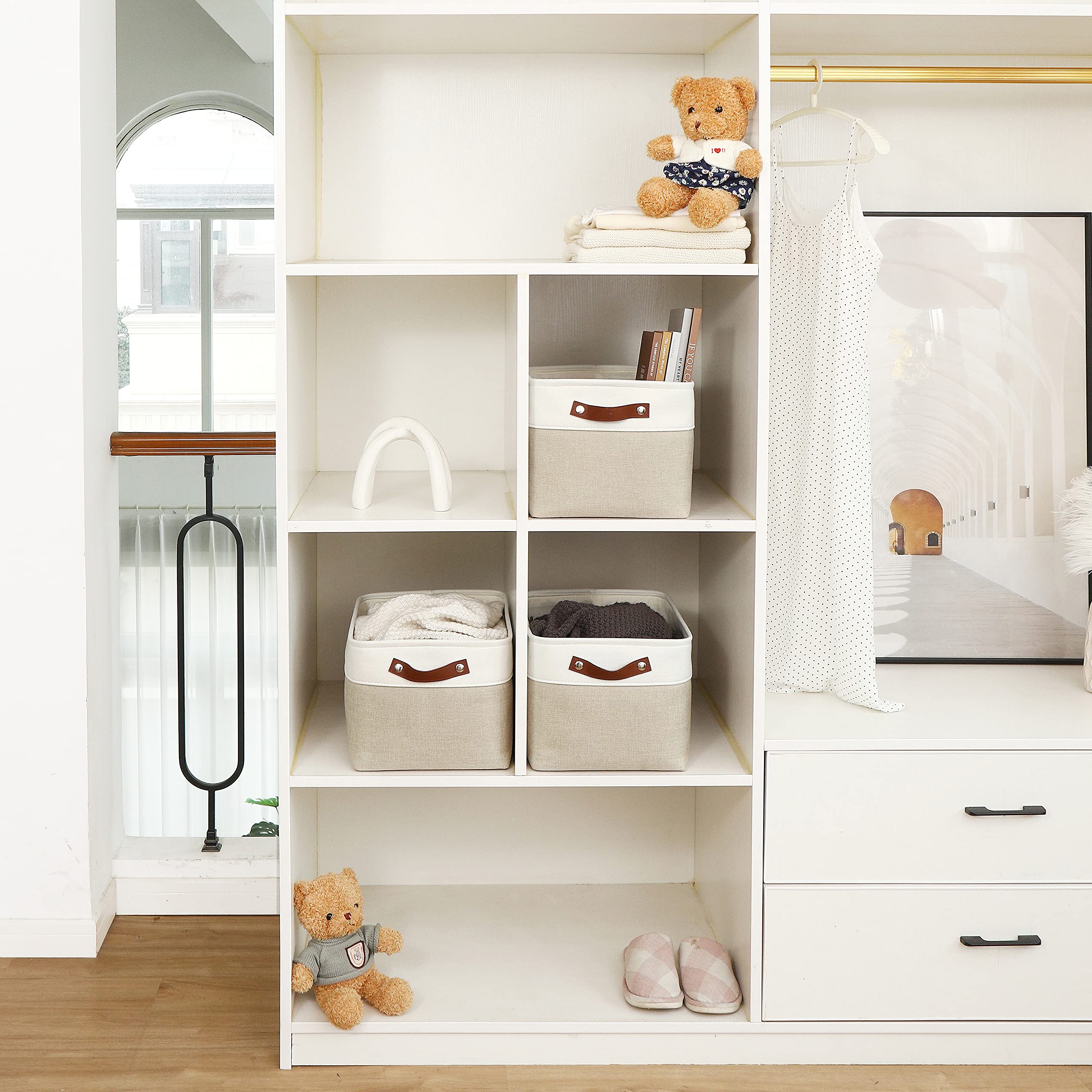 OrganiHaus panier ouvert avec jouets, accès rapide et visibilité