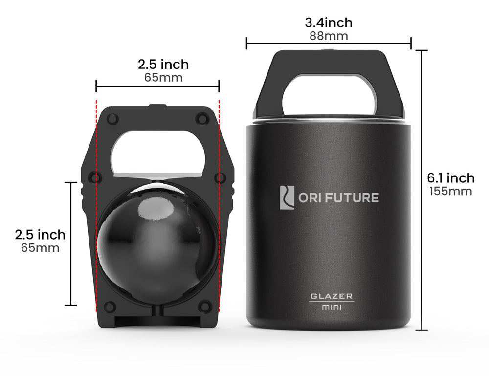 ORI Future GLAZER mini gros plan silicone facilitant démoulage propre