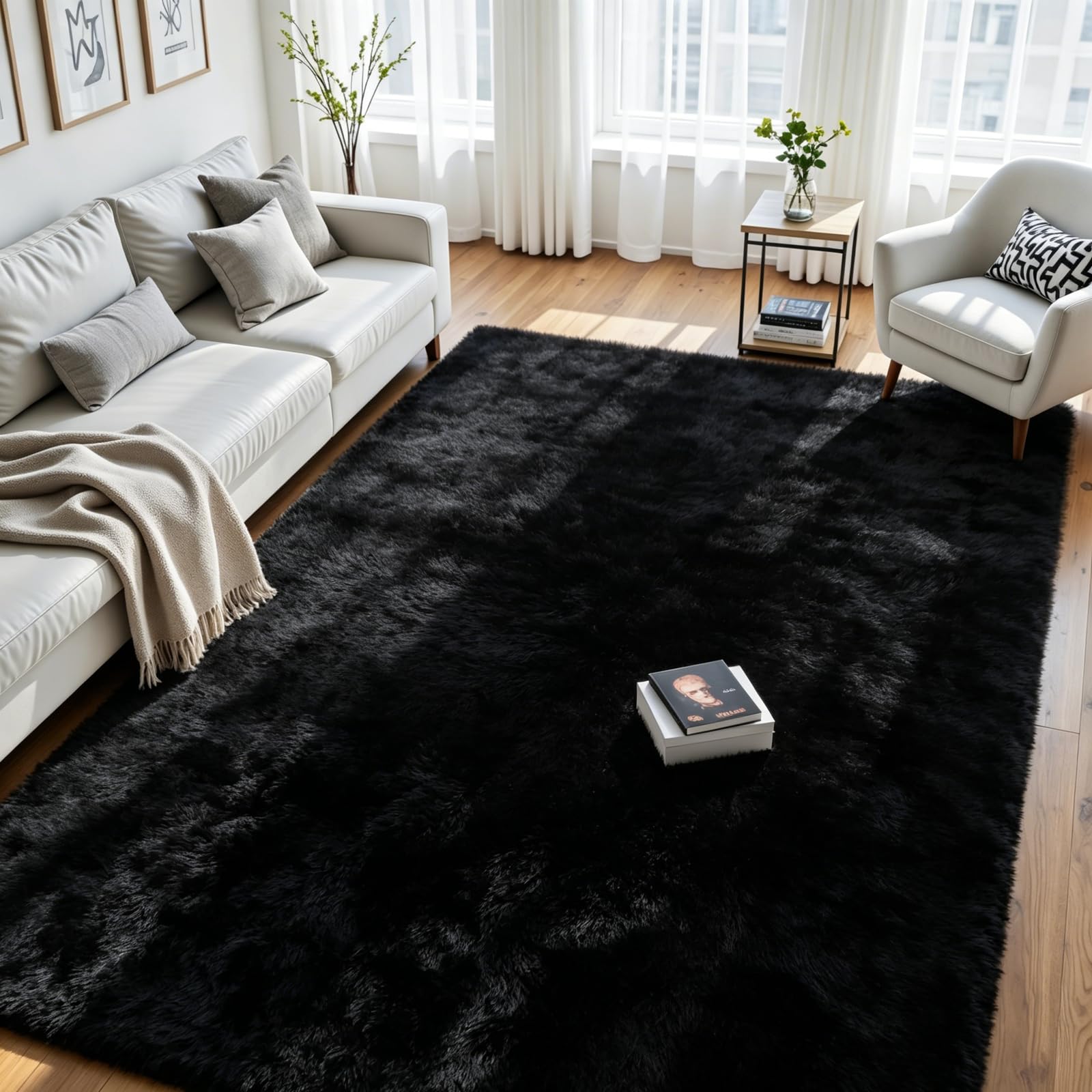oriannal tapis fluffy vue avant emballé, bénéfice confort à la réception