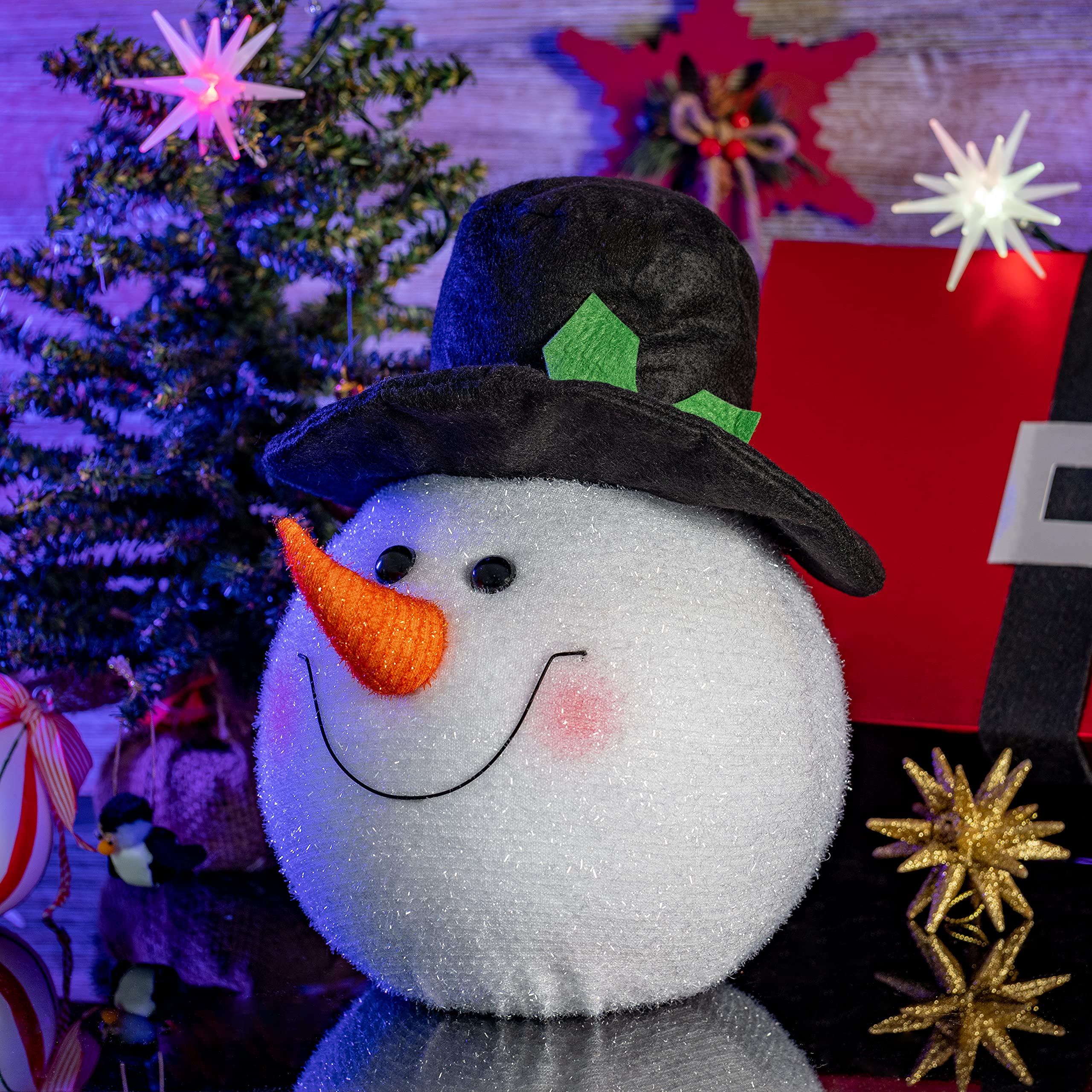 Ornativity tête au sommet d’un sapin pour rendu hivernal élégant
