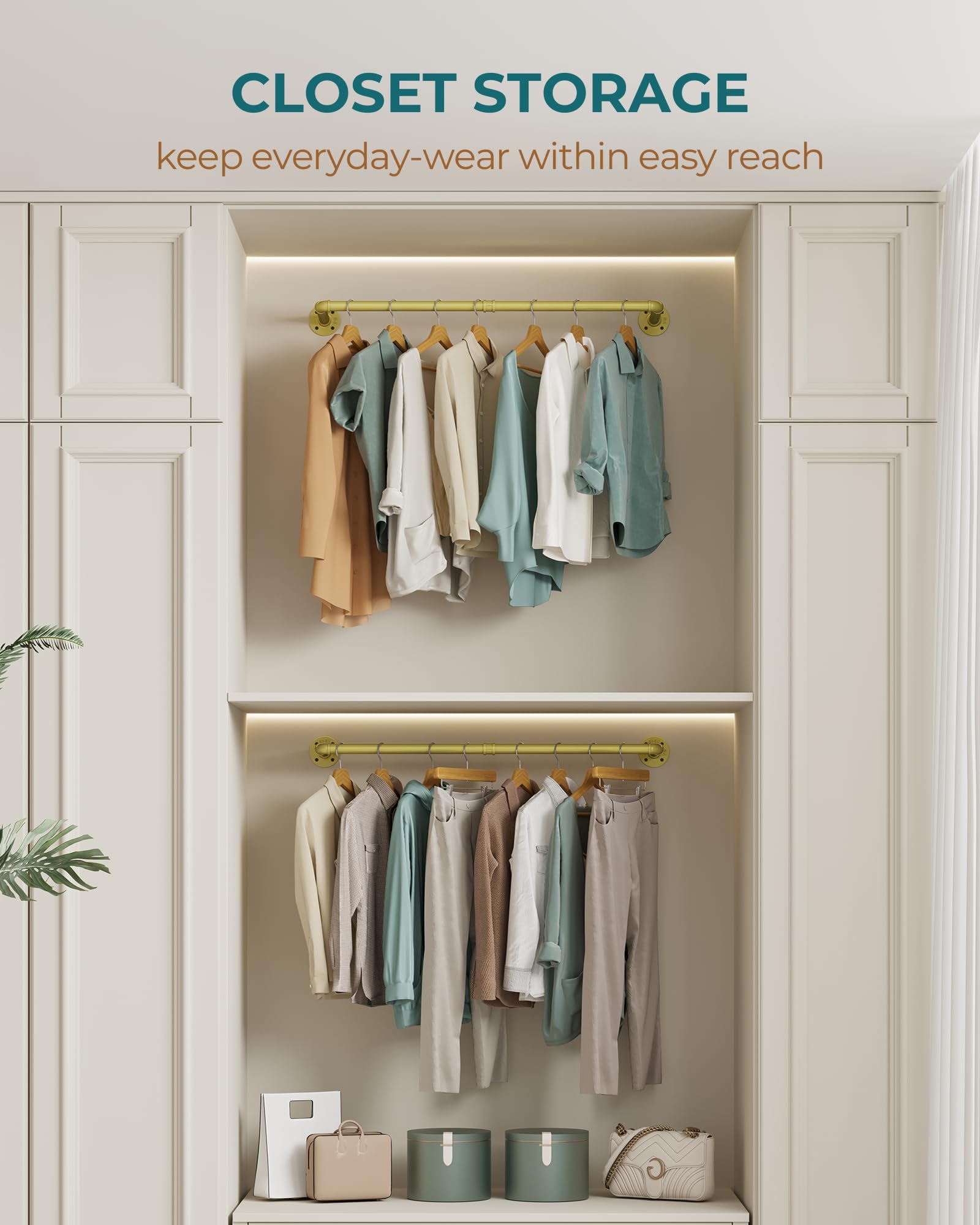 OROPY tringle en situation dans une entrée, organise manteaux et accessoires