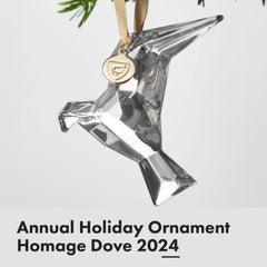 Orrefors Homage Dove profil détaillé révélant contours et design