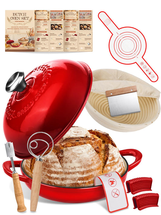 ORWIPO cocotte de face rouge dégradé, design élégant et cuisson homogène