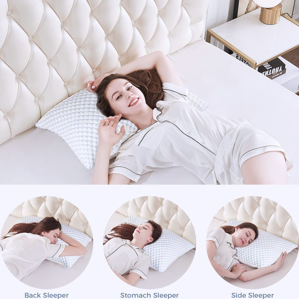 OSBED oreiller taille 20x30 comparé à main pour échelle précise