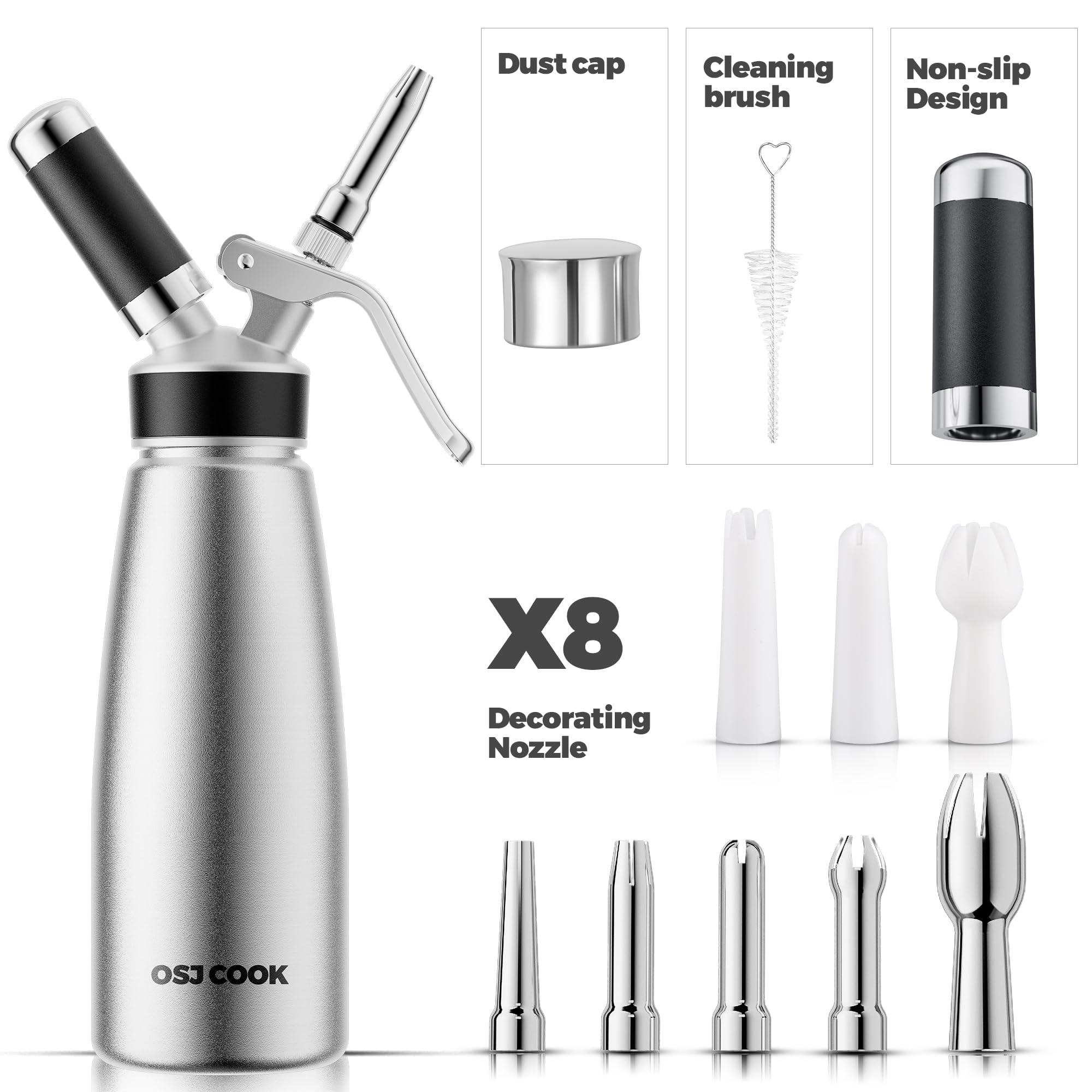 OSJ COOK tenue en main pour visualiser la capacité 500 ml utile