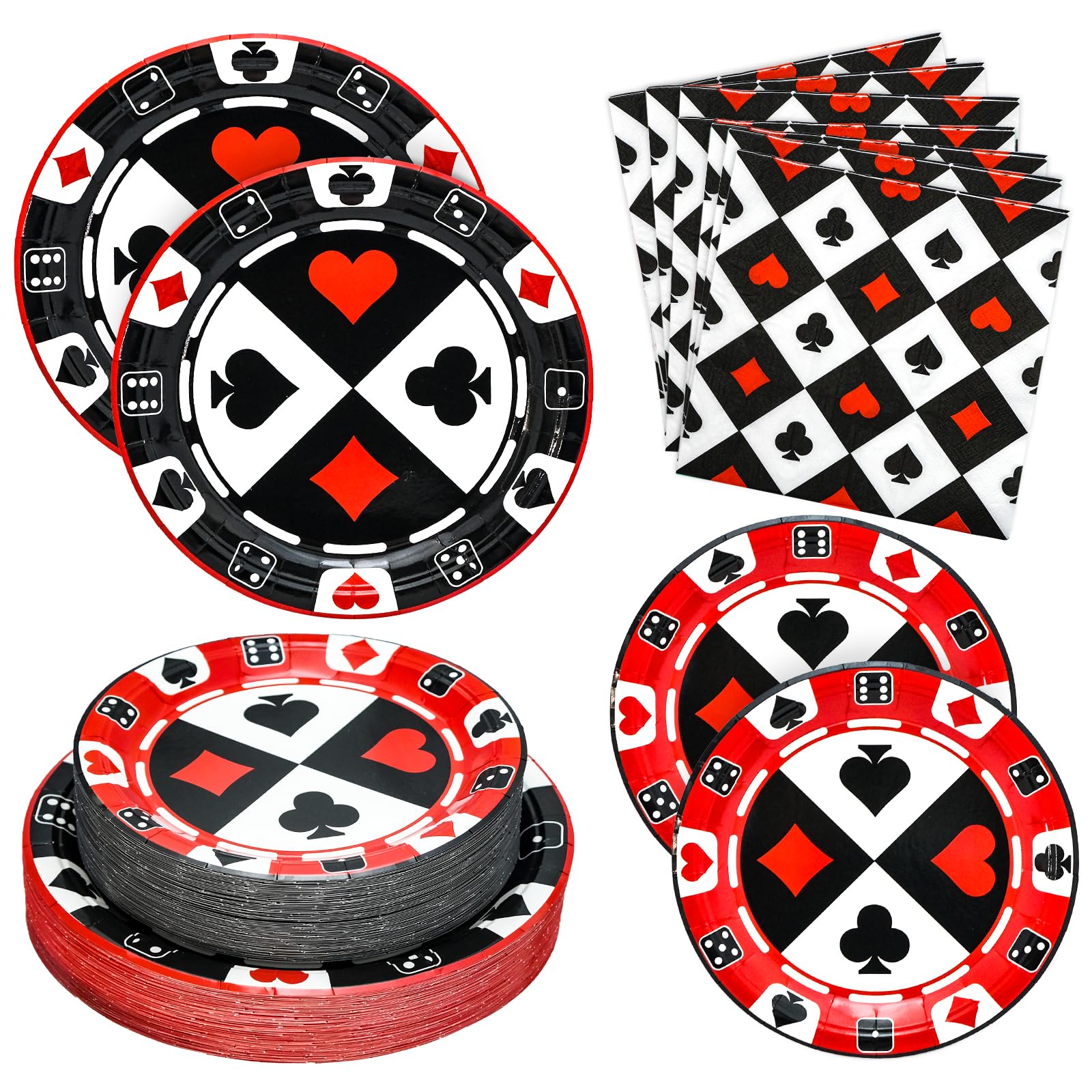 Osonm ensemble vu de face montrant assortiment noir rouge et gain de temps