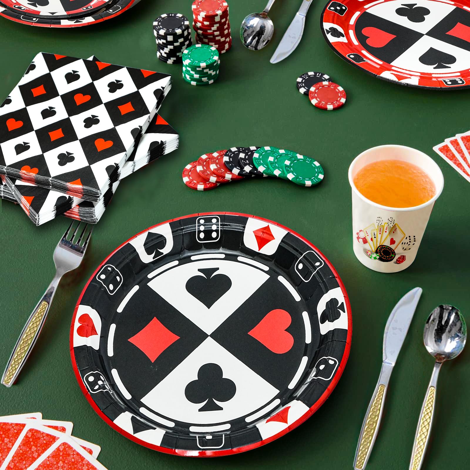 Osonm serviette poker double épaisseur absorbe efficacement
