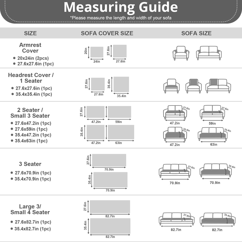 OstepDecor comparaison taille montrant proportion canapé et housse